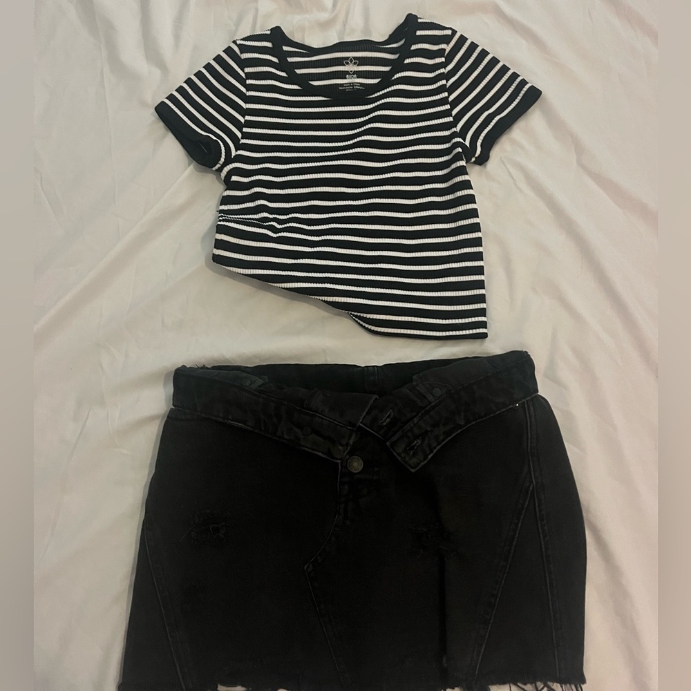 Striped baby tee
